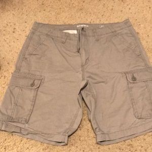 Grey cargo shorts